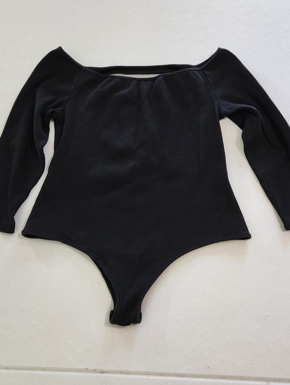 Nasty Gal Black Long Sleeve Scoop-Back Bodysuit Size 16 XL - Picture 6 of 8